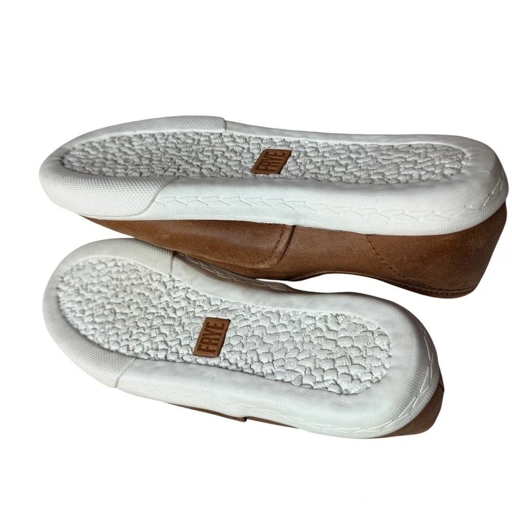 Frye Maya CVO Slip On Sneakers Women's Size 7 Brown Leather Comfort Shoes